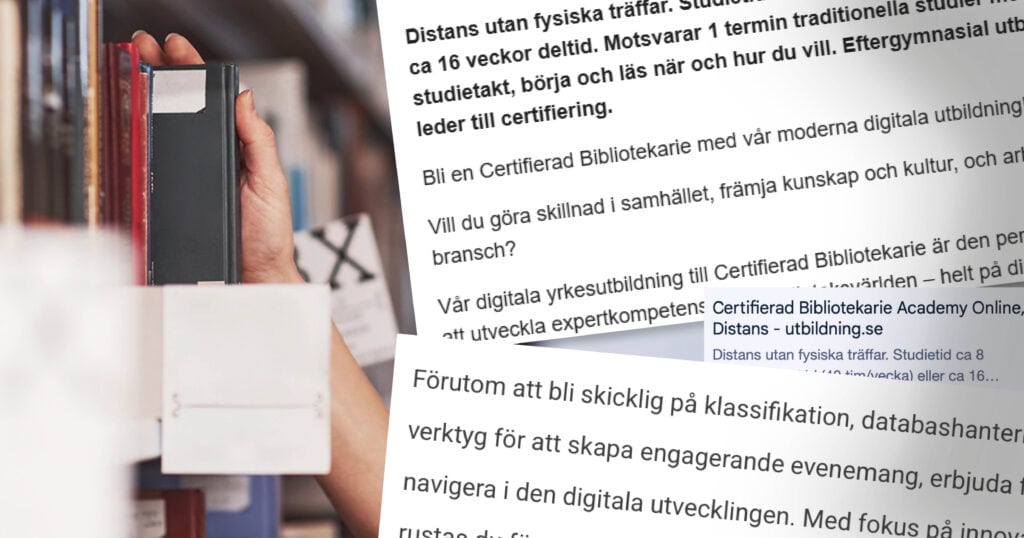 Certifierad bibliotekarie