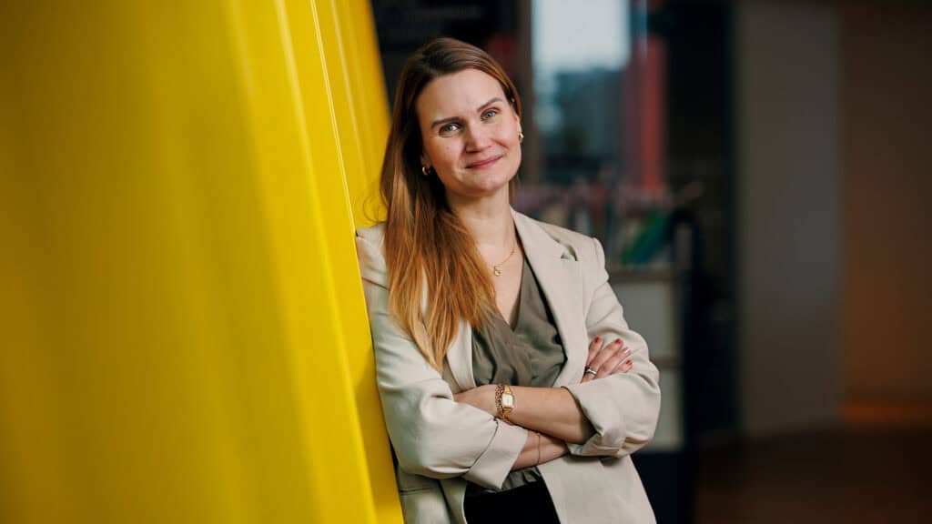 Linda Melin på Kista bibliotek