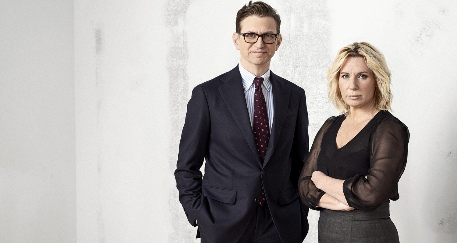 Kieran Long, överintendent på ArkDes och Karin Nilsson, verksamhetschef och biträdande överintendent på ArkDes. Arkdes