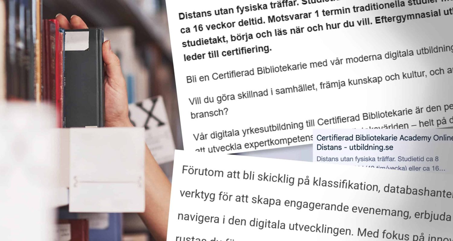 Certifierad bibliotekarie