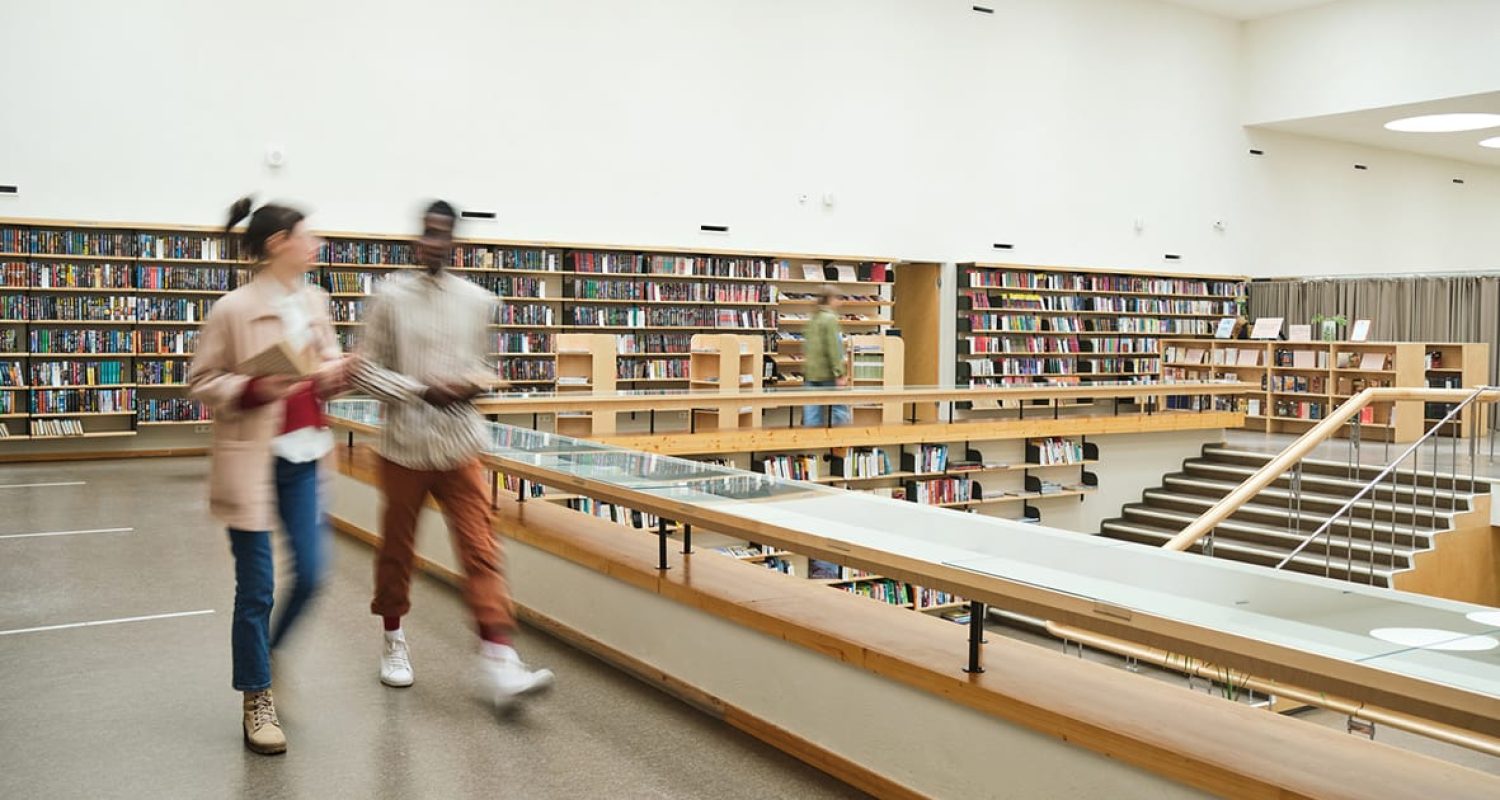 People in the big library DIK rapport